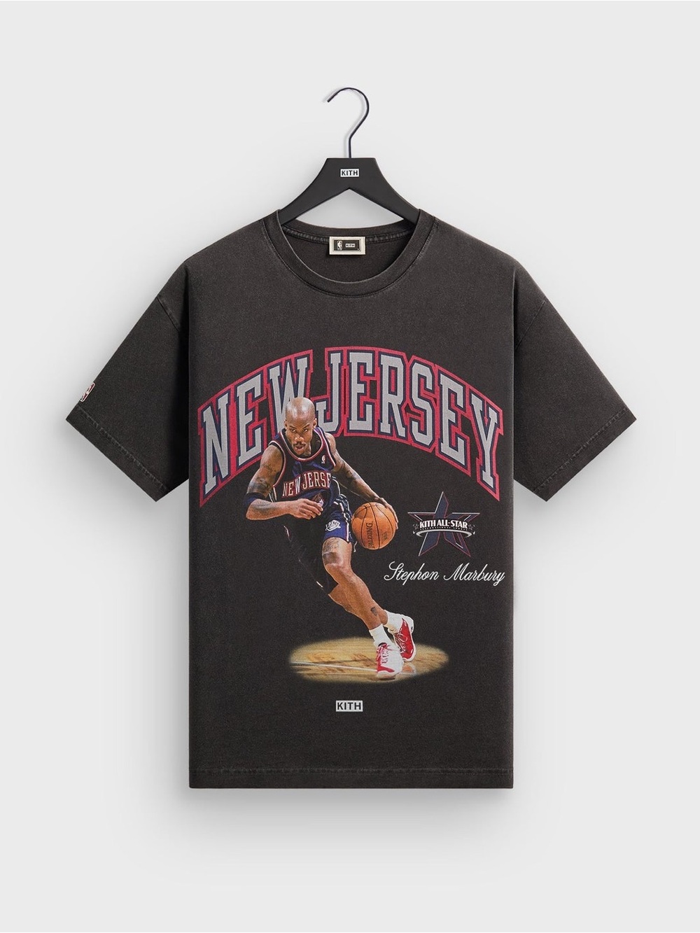 Kith for NBA All-Star New Jersey Nets Stephon Marbury Vintage Tee Men’s Size XL